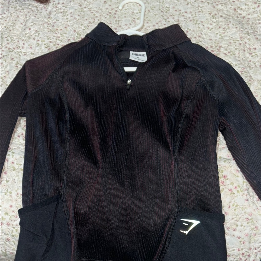 Gymshark Black Performance Jacket Full-Zip Moisture-Wicking
